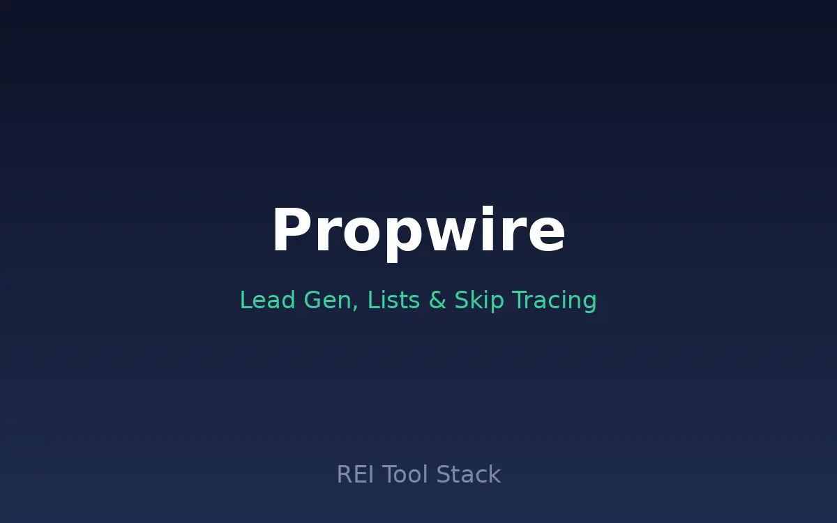 Propwire homepage screenshot