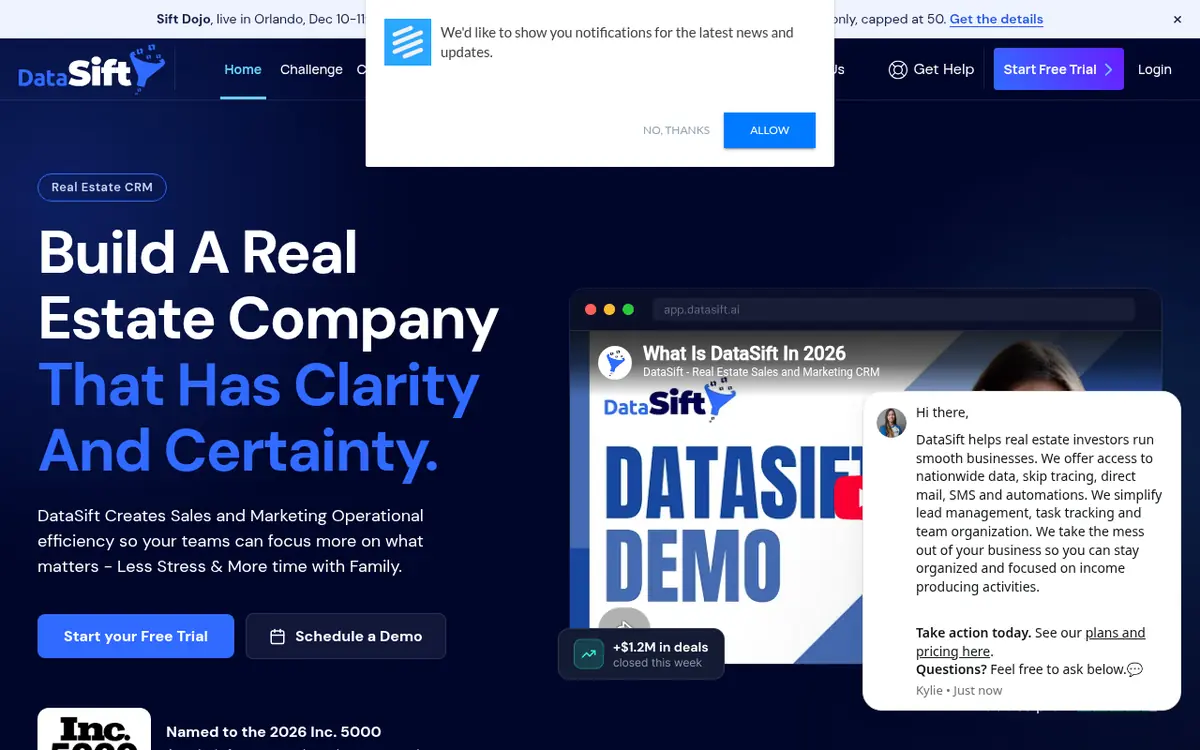 DataFlik homepage screenshot