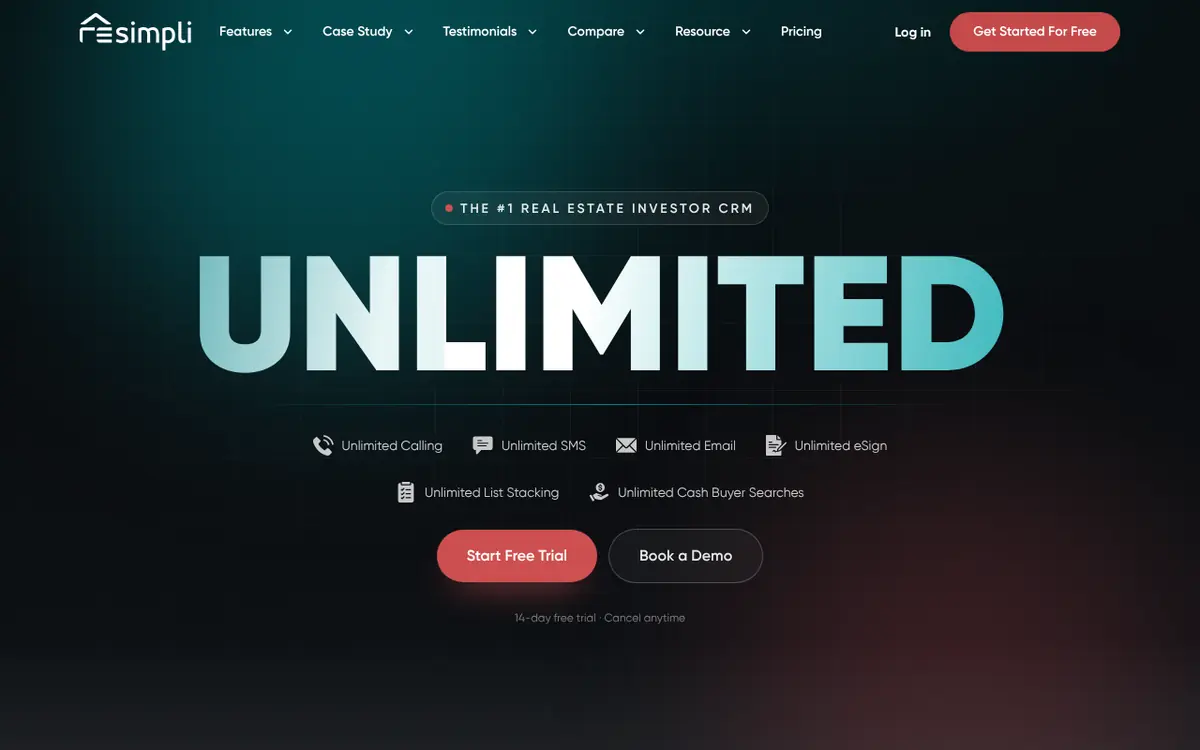 REsimpli homepage screenshot